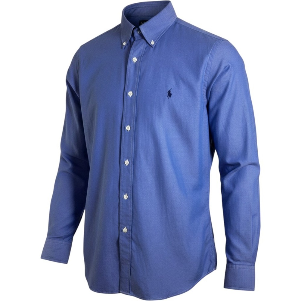 Ralph Lauren Mens Classic Fit Blue Cotton Button Down Oxford Shirt 15.5 32/33